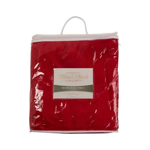 0.19" x 60" x 50" micro-plush blanket; made with extra-soft micro-plush... from ASI 67866 Logomark/Valumark