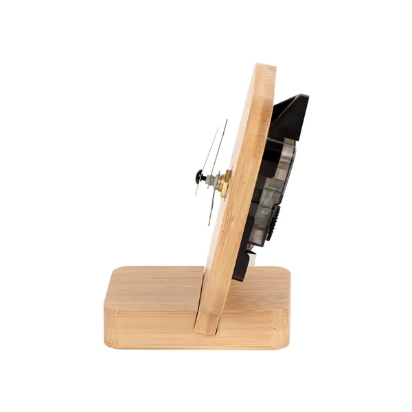 Cade Bamboo Desk Clock... from ASI 67866 Logomark/Valumark