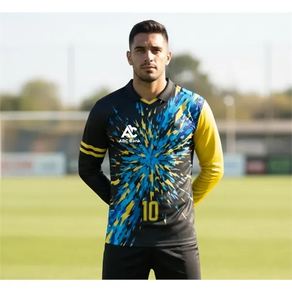 Fully customized long-sleeve soccer jersey, breathable and lightweight - perfect for... from ASI 72657 Active Life Promo / Active Life Promo