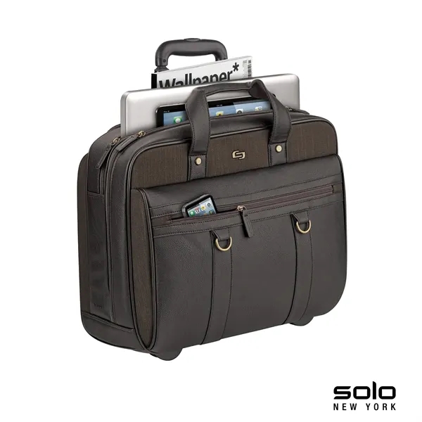 6.25" x 14" x 17.75" Solo Macdougal rolling case; includes 17.3"... from ASI 67866 Logomark/Valumark