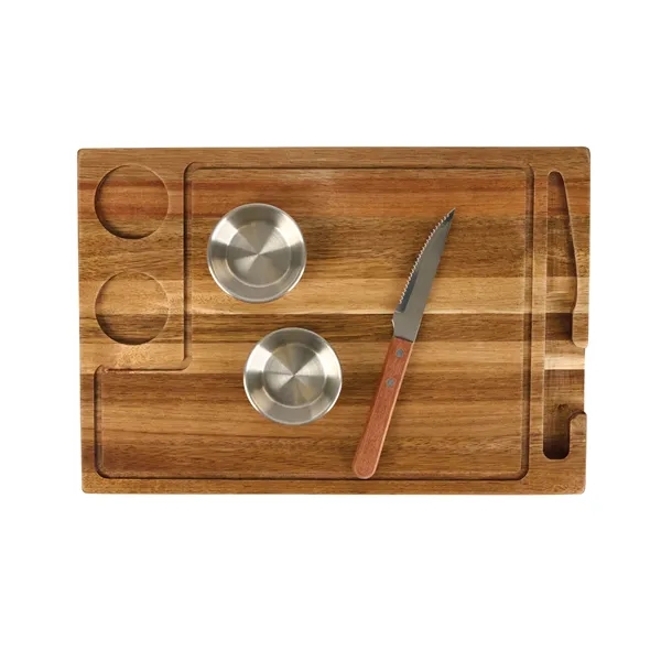 Arthur 4-Piece Acacia Wood Steak Board... from ASI 67866 Logomark/Valumark