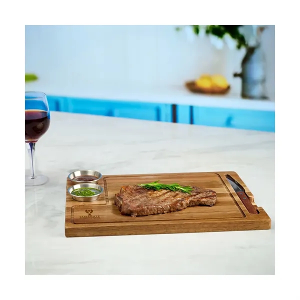 Arthur 4-Piece Acacia Wood Steak Board... from ASI 67866 Logomark/Valumark