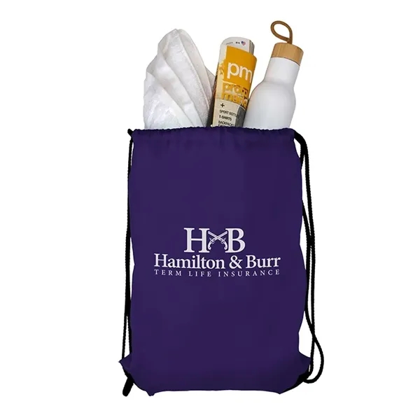 210D RPET sport bag with drawstring closure... from ASI 67866 Logomark/Valumark / Valumark™ Eco-Lifestyle