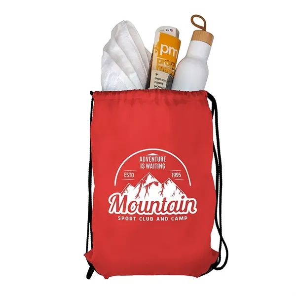 210D RPET sport bag with drawstring closure... from ASI 67866 Logomark/Valumark / Valumark™ Eco-Lifestyle