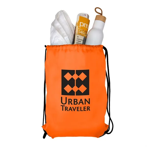 210D RPET sport bag with drawstring closure... from ASI 67866 Logomark/Valumark / Valumark™ Eco-Lifestyle