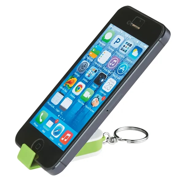 Phone Stand And Screen Cleaner Combo Keychain... from ASI 61125 Hit Promotional Products / Hit®