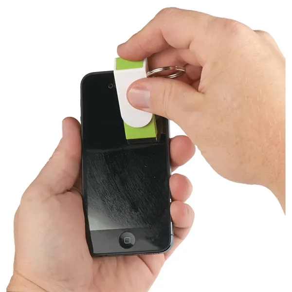 Phone Stand And Screen Cleaner Combo Keychain... from ASI 61125 Hit Promotional Products / Hit®