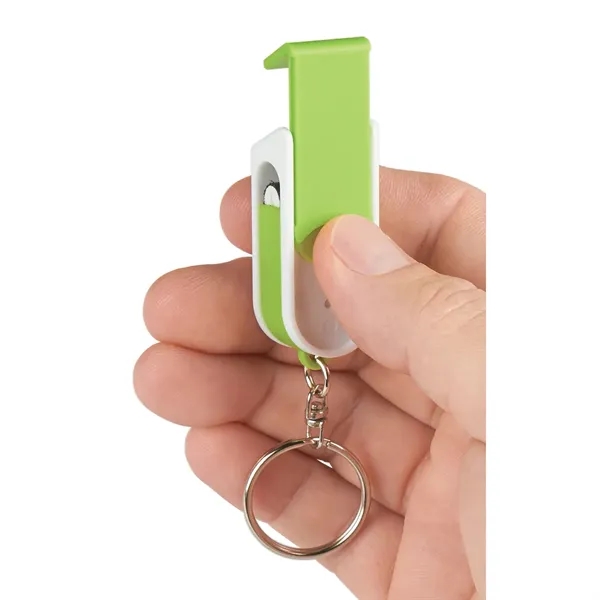 Phone Stand And Screen Cleaner Combo Keychain... from ASI 61125 Hit Promotional Products / Hit®