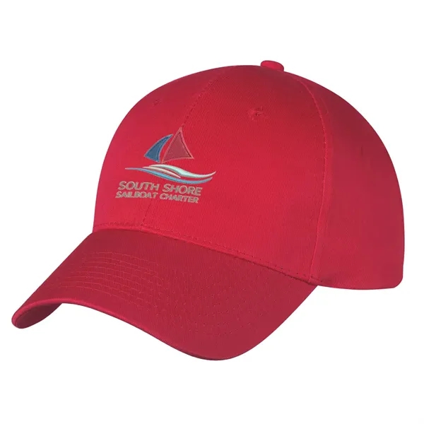 100% Cotton Twill, 6 Panel, Medium Profile Cap, Structured Crown &... from ASI 61125 Hit Promotional Products / Hit®