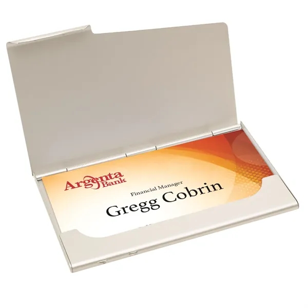 Business card holder. Aluminum case.... from ASI 61125 Hit Promotional Products / Hit®