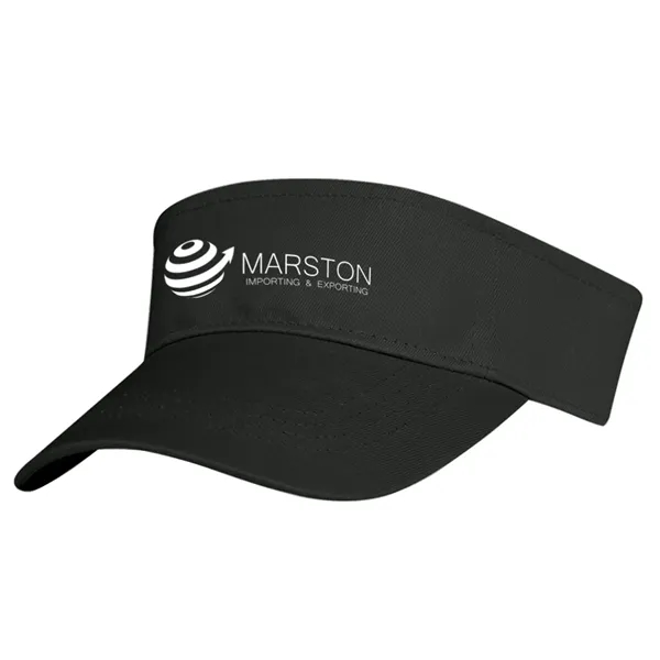 Cotton Twill Visor.  100% Cotton Twill.  Double Layer Cotton... from ASI 61125 Hit Promotional Products / Hit®