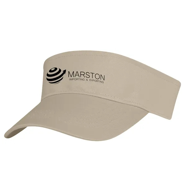 Cotton Twill Visor.  100% Cotton Twill.  Double Layer Cotton... from ASI 61125 Hit Promotional Products / Hit®