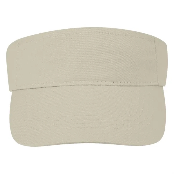 Cotton Twill Visor.  100% Cotton Twill.  Double Layer Cotton... from ASI 61125 Hit Promotional Products / Hit®