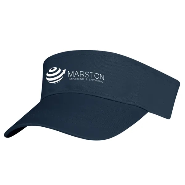 Cotton Twill Visor.  100% Cotton Twill.  Double Layer Cotton... from ASI 61125 Hit Promotional Products / Hit®