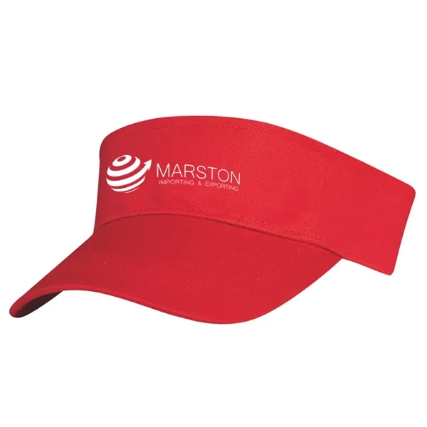 Cotton Twill Visor.  100% Cotton Twill.  Double Layer Cotton... from ASI 61125 Hit Promotional Products / Hit®
