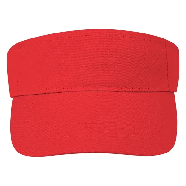 Cotton Twill Visor.  100% Cotton Twill.  Double Layer Cotton... from ASI 61125 Hit Promotional Products / Hit®