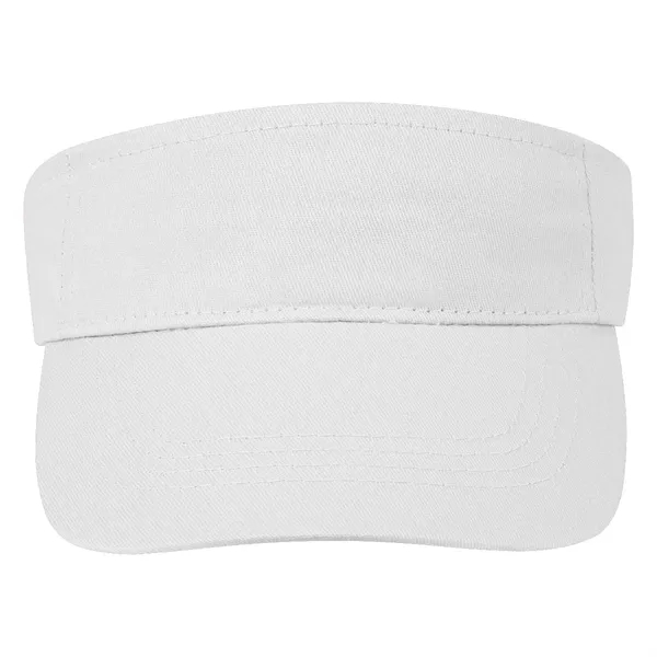 Cotton Twill Visor.  100% Cotton Twill.  Double Layer Cotton... from ASI 61125 Hit Promotional Products / Hit®