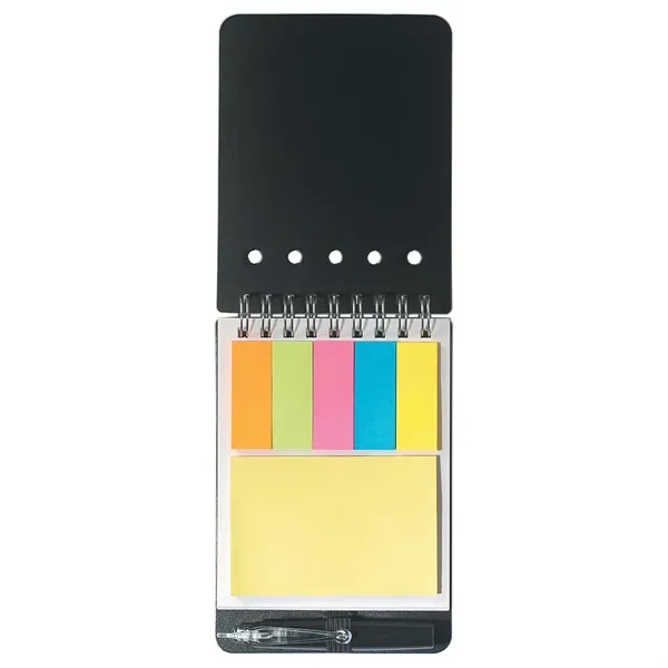 Spiral jotter with sticky notes, flags & pen.... from ASI 61125 Hit Promotional Products / Hit®