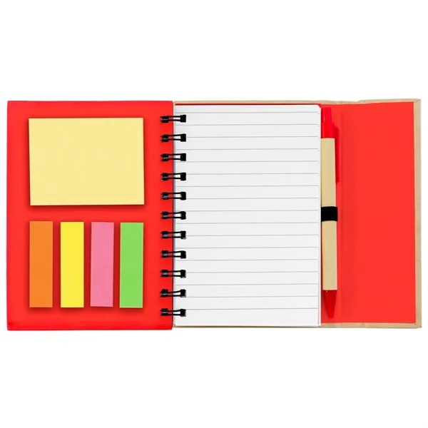 Small spiral notebook with sticky notes and flags.... from ASI 61125 Hit Promotional Products / Hit®