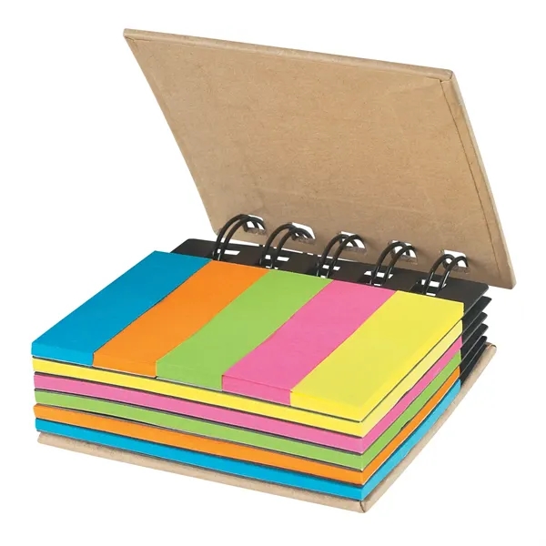 Spiral notebook with sticky notes and flags.... from ASI 61125 Hit Promotional Products / Hit®
