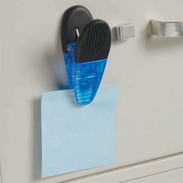 Alligator clip with spring loaded hinge and magnet on back side.... from ASI 61125 Hit Promotional Products / Hit®