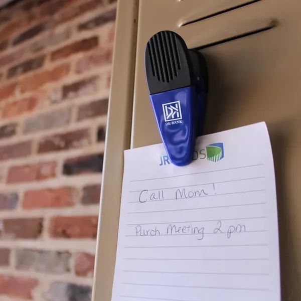 Alligator clip with spring loaded hinge and magnet on back side.... from ASI 61125 Hit Promotional Products / Hit®