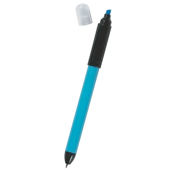 Twin-Write twist-action ballpoint pen with chisel tip highlighter.... from ASI 61125 Hit Promotional Products / Hit®