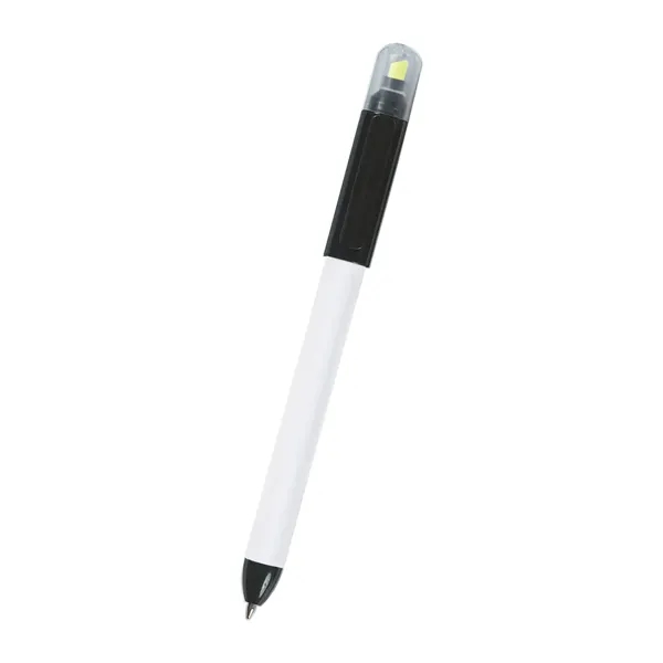 Twin-Write twist-action ballpoint pen with chisel tip highlighter.... from ASI 61125 Hit Promotional Products / Hit®