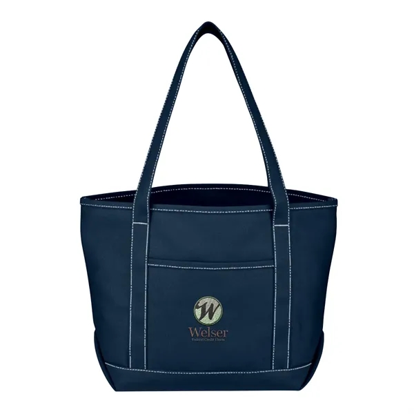 Medium Cotton Canvas Yacht Tote.  24 oz. Canvas.  Outside... from ASI 61125 Hit Promotional Products / Hit®