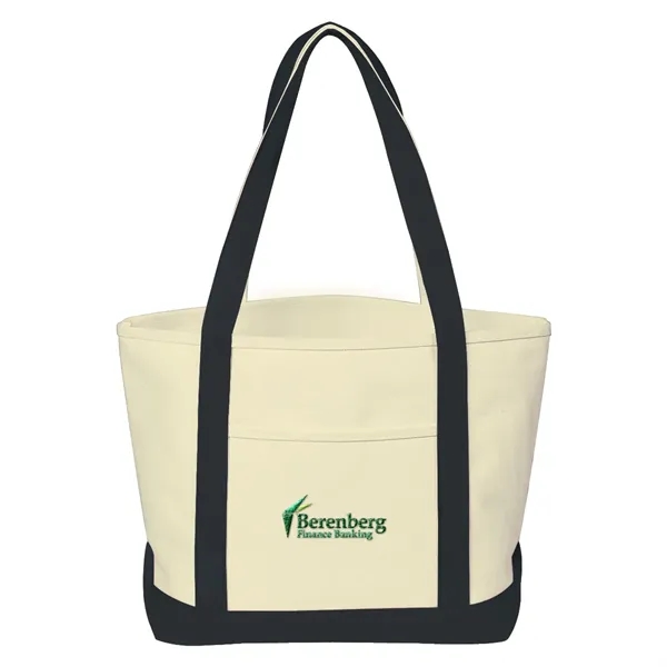 Heavy Cotton Canvas Boat Tote.  24 oz. Canvas.  Outside... from ASI 61125 Hit Promotional Products / Hit®