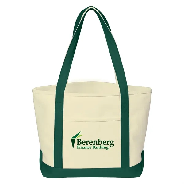 Heavy Cotton Canvas Boat Tote.  24 oz. Canvas.  Outside... from ASI 61125 Hit Promotional Products / Hit®