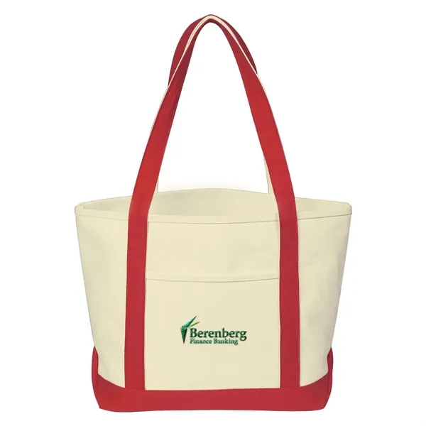 Heavy Cotton Canvas Boat Tote.  24 oz. Canvas.  Outside... from ASI 61125 Hit Promotional Products / Hit®