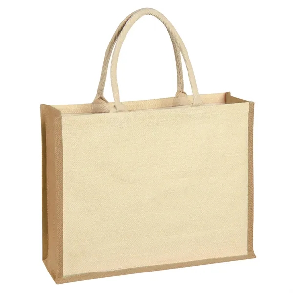 Jute Tote with Front Pocket.  Made from 100% Pure Natural... from ASI 61125 Hit Promotional Products / Hit®
