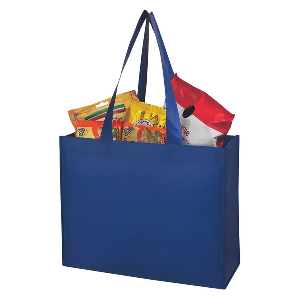 Matte Laminated Non-Woven Shopper Tote.  Made Of 80 Gram Laminated... from ASI 61125 Hit Promotional Products / Hit®