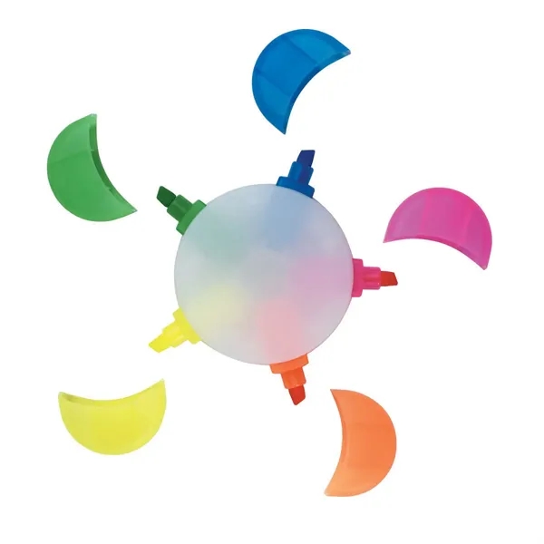 Five prong highlighter with 5 tips in one.... from ASI 61125 Hit Promotional Products / Hit®