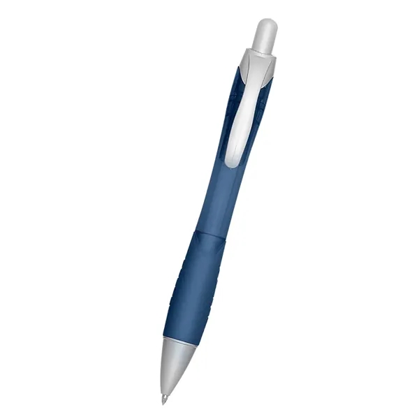 Ballpoint pen with contoured rubberized grip.... from ASI 61125 Hit Promotional Products / Hit®