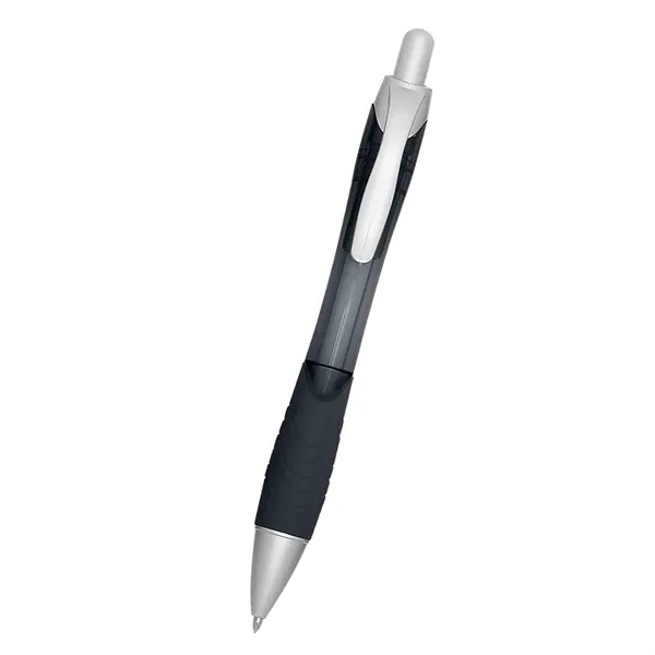 Ballpoint pen with contoured rubberized grip.... from ASI 61125 Hit Promotional Products / Hit®