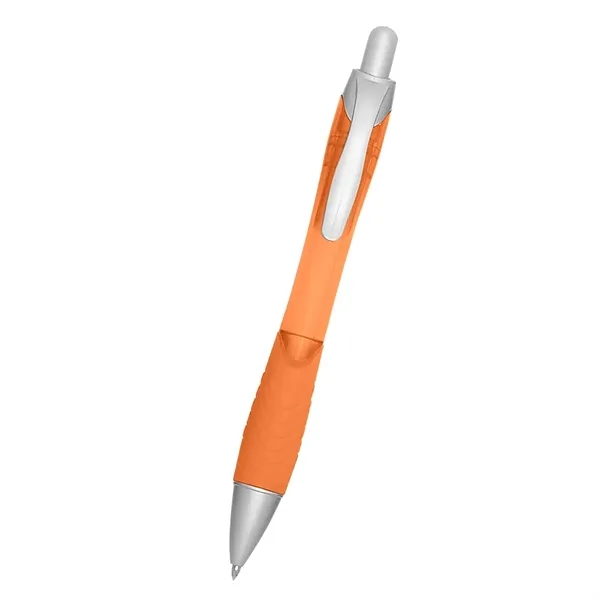 Ballpoint pen with contoured rubberized grip.... from ASI 61125 Hit Promotional Products / Hit®