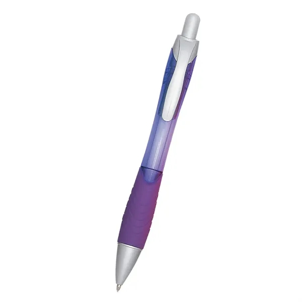 Ballpoint pen with contoured rubberized grip.... from ASI 61125 Hit Promotional Products / Hit®