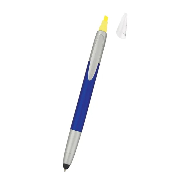3-in-1 features a twist action pen, chisel tip highlighter and handy... from ASI 61125 Hit Promotional Products / Hit®
