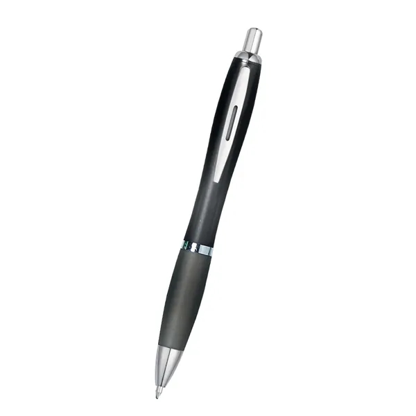 Ballpoint pen with plunger action and rubberized grip.... from ASI 61125 Hit Promotional Products / Hit®