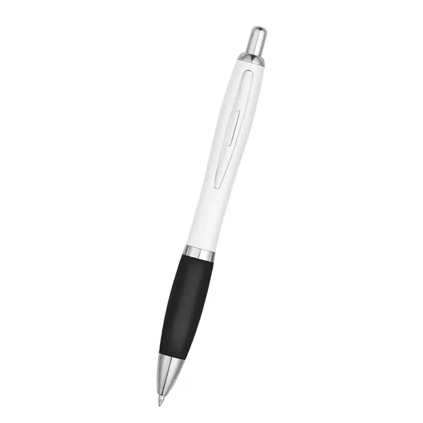 Ballpoint pen with plunger action and rubberized grip.... from ASI 61125 Hit Promotional Products / Hit®