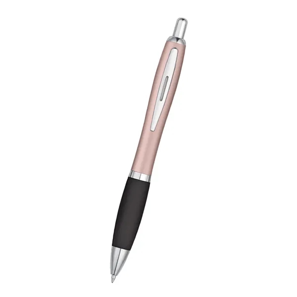Ballpoint pen with plunger action and rubberized grip.... from ASI 61125 Hit Promotional Products / Hit®