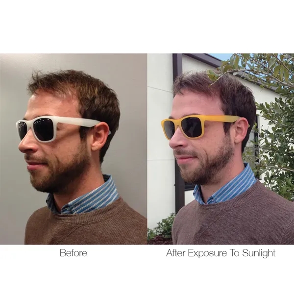 Color changing sunglasses made of polycarbonate material.... from ASI 61125 Hit Promotional Products / Hit®
