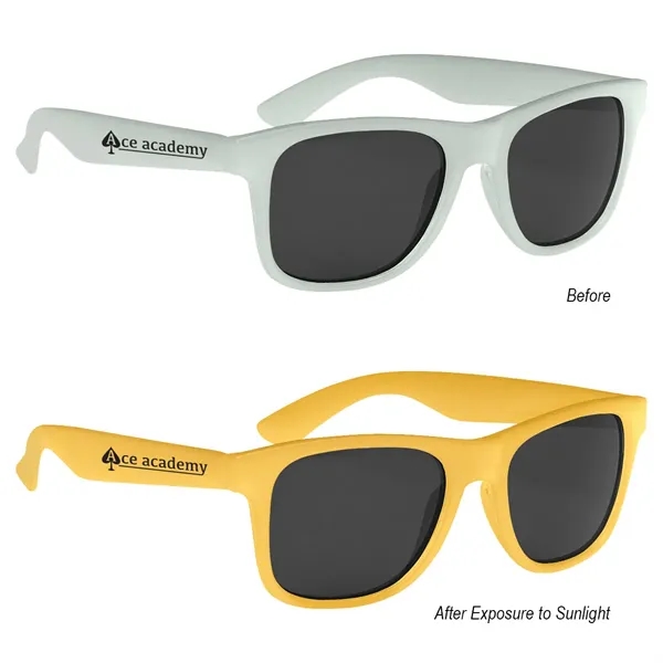 Color changing sunglasses made of polycarbonate material.... from ASI 61125 Hit Promotional Products / Hit®