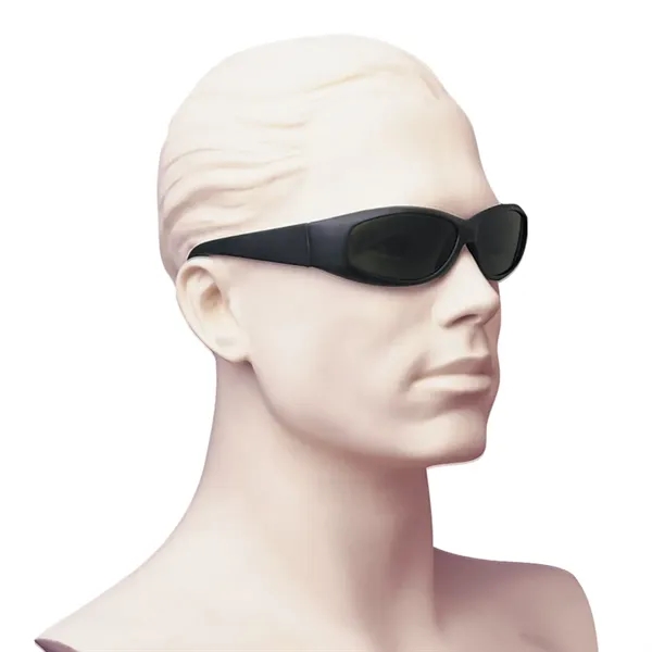 Black sunglasses with UV400 lenses provide 100% UVA and UVB protection... from ASI 61125 Hit Promotional Products / Hit®