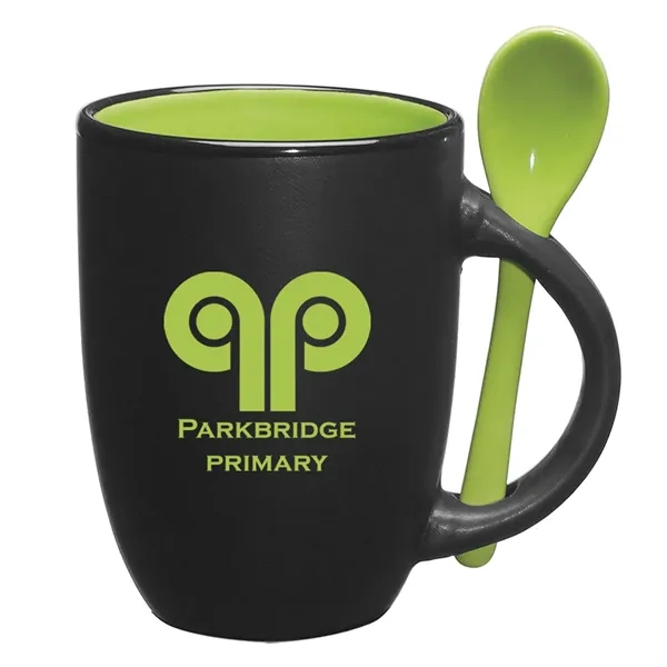 12 oz. mug with removable matching spoon... from ASI 61125 Hit Promotional Products / Hit®