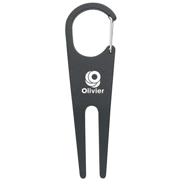 Aluminum divot tool with magnetic ball marker, clip for attachment.... from ASI 61125 Hit Promotional Products / Hit®