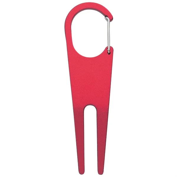 Aluminum divot tool with magnetic ball marker, clip for attachment.... from ASI 61125 Hit Promotional Products / Hit®