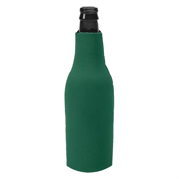 Long necked bottle insulator with zippered closure with O-ring pull.... from ASI 61125 Hit Promotional Products / Hit®
